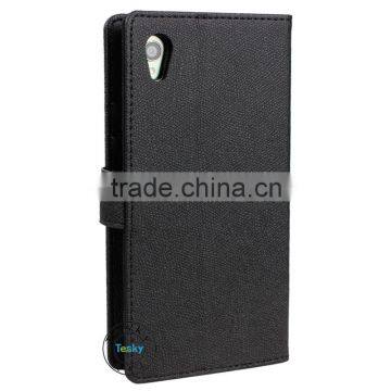Belt Clip Wallet Flip Folio Leather Purse Case Cover For Sony Xperia Z4 Fancy Case , China Supplier photo-5