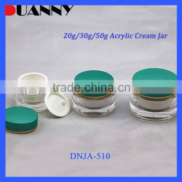 Round Empty Plastic Acrylic Cosmetic Packing Bottle And Jar Cosmetic Packaging Cosmetic Containers