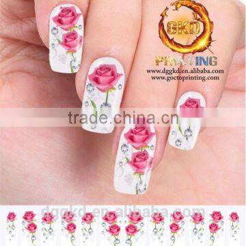 hot design glitter 3D nail tattoo sticker