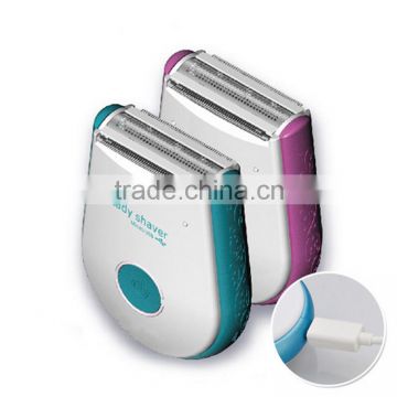 USB Rechargeable lady epilator electric hair remover for women