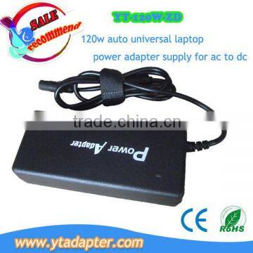 Factory Sell 120W Universal Laptop Dc Adapter Charger With Usb And 10 Dc Tips