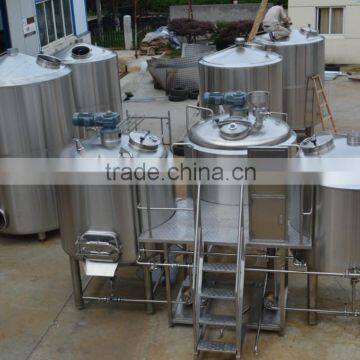 30 BBL Beer Brewing Equipment Three Vessles Steam Heated Brewhouse