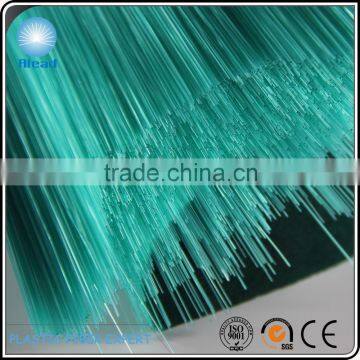 0.25mm semi transparent green fibre polyester for producing high end brooms