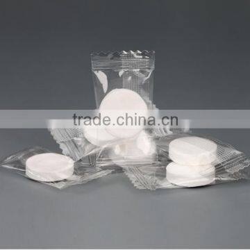 Non-woven candy shaped disposable facial towel