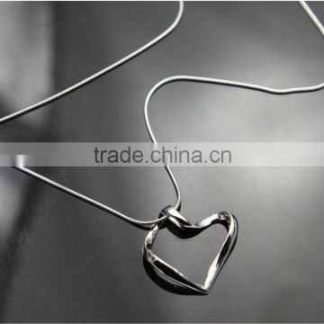 fashion 925 sterling silver jewelry necklace heart pendant