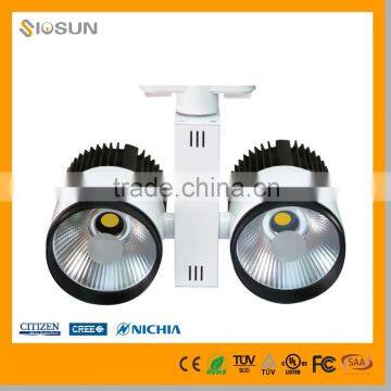 2016 Hot sale dimmable cob led track light with two heads