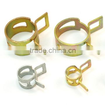 Fast realsed spring steel color zinc plated hose clamp