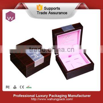 Custom design wholesale wood cufflink display box