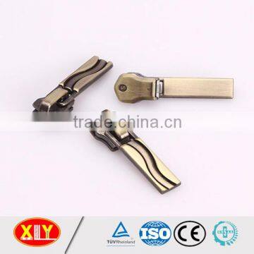 fashion custom puller brass autolock metal zipper slider