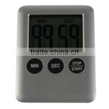 Silver portable magnetic digital eletric countdown timer