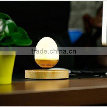 Newest Stereo Subwoofer Levitating Bluetooth Speaker Wood Grain Base Floating Maglev Speaker