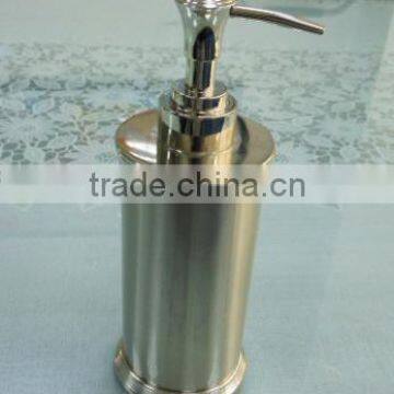 stainless steel high end metal nickel modern table lotion dispenser soap dispenser