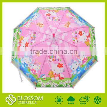 Custom Print Plastic Transparent Outdoor Child Umbrella