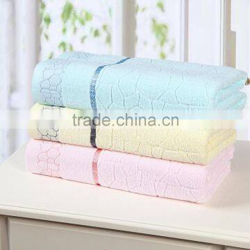 Eco-friendly Economy Wholesale Orange Red Color Bath Towel Set photo-5