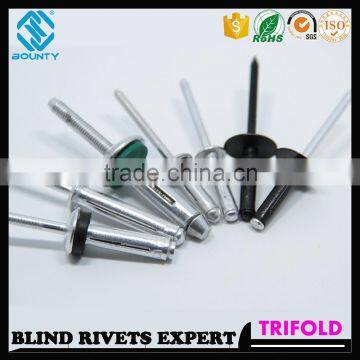 HIGH QUALITY FACTORY L/F HEAD TRI-FOLD RIVETS FOR GLASS CURTAIN WALL photo-2
