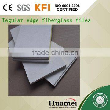 fiberglass glass wool acoustic ceiling tile size 600*600mm