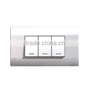 Icombo PB3116 3Gang 1Way Click Light Cover Switch Wall Plate photo-3