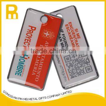 Custom manufacture promotional metal shape key chain