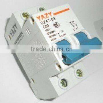 DZ47-63 63A Poles 2 MCB quality guaranteed economical circuit breaker                        
                                                Quality Choice