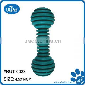 Rubber Pet Dog Toy with Dumbbell Shape