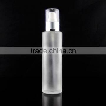Wholesale Empty 100ml 120ml 150ml Frosted Glass Bottle for Cosmetic With Spray Pump Stock photo-2