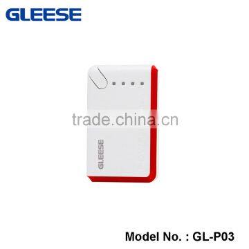 2016 Gleese Smart Advertisement Power Bank two ports charger portable power bank for laptop and mobile 6600mah