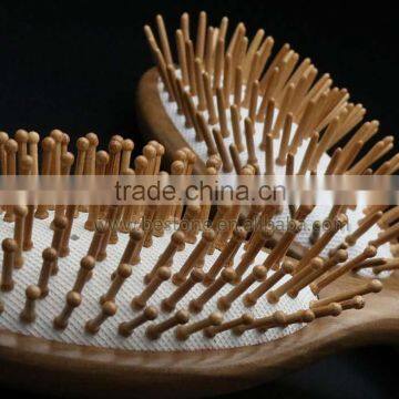 Cushion Natural Wood Air Vent Hair Brush