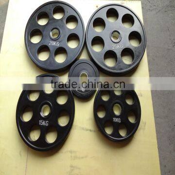 Black 7-hole rubber Weight plate