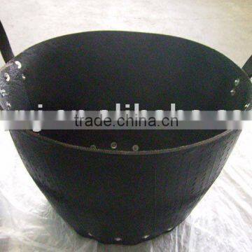 handmade recycled tire basket,strong rubber buckets for construction