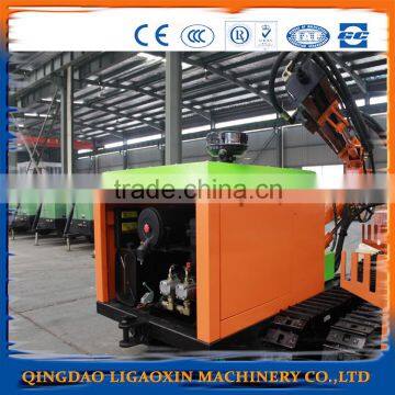 LGX-ZD410C-1 hydraulic DTH rig is blast hole drilling in mining .