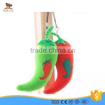 custom mini vegetable shaped plush keychain toys