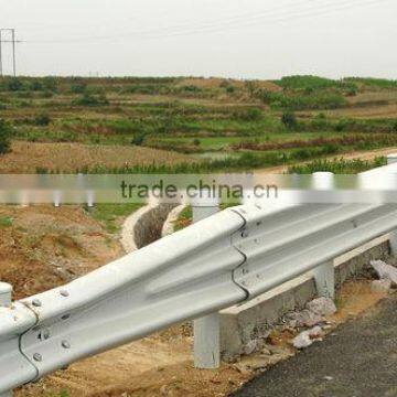 galvanized steel highway guardrail