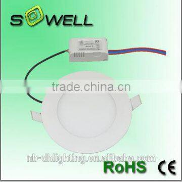 NEW 12W -40-65 Temperature LED Round Recessed Panel Lights ,85-265V 12W 2835SMD 3000K LED Round Panel Lights Made in China