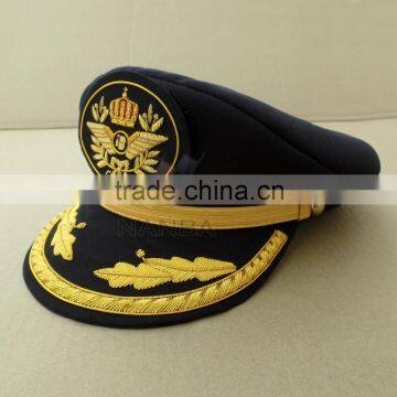 Uniform Embroidered Peaked Cap