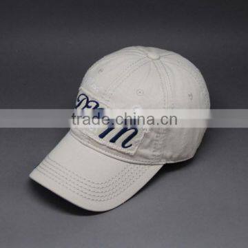 FASHION COTTON BASEBALL CAP WITH APPLIQUE EMBROIDERY