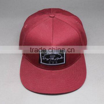 CUSTOMIZE BLANK SNAPBACK CAP FLAT BRIM LEATHER PATCH