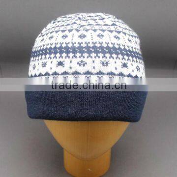 100%ACRYLIC JACQUARD BEANIE HAT