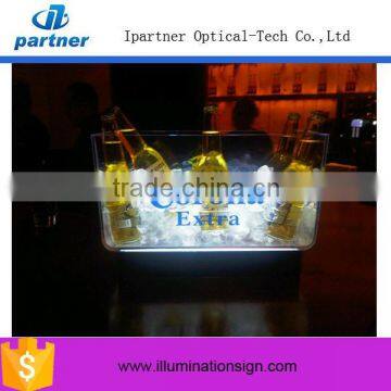 Custom Clear Illuminated Plastic Ice Buckets Wholesale