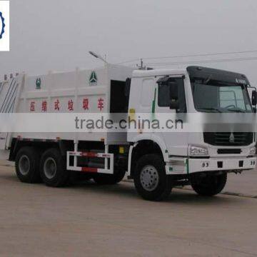 Sinotruck howo 6x4 garbage truck for sale rear loading