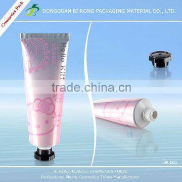 Plastic tube for hello kitty with screw cap