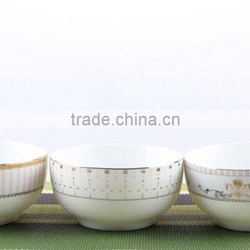 Hongshun White Ceramic Soup Bowl, New Bone China Asian Bowl photo-6