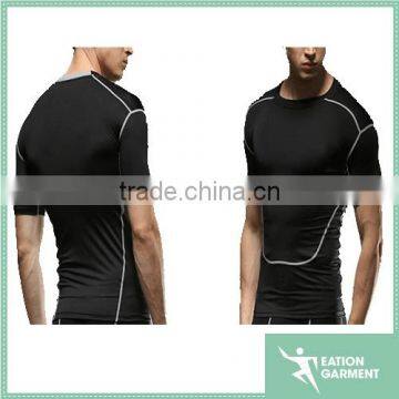 dongguan sports clothes men short sleeve T-shirt quick dry elastic workout t shirt                        
                                                Quality Choice