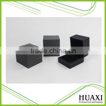 Hot Sale Black Cardboard Paper Velvet Plastic Jewelry Packaging Box