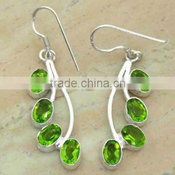 925 sterling silver PERIDOTearrings,GARNET jewelry,fashion jewelry 2012