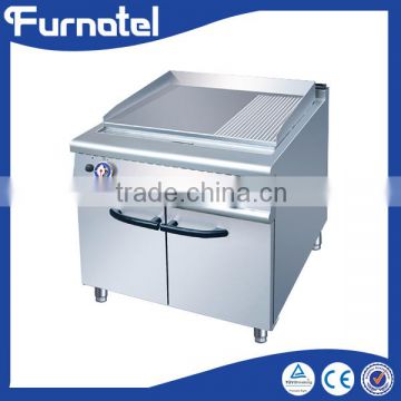 Good Prices Commercial Hotel Stainless Steel electric cast iron gas flat griddle pan with gas fryer