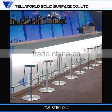 Custom made kitchen bar counter, led bar counter