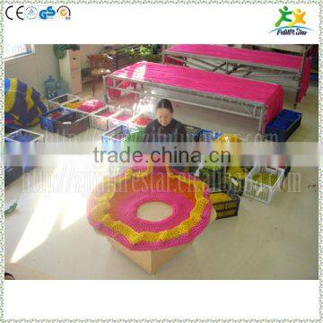 Optional Nylon Rope Hand Knitted Colorful Leaf in Kids Indoor Crochet Playground Project photo-5
