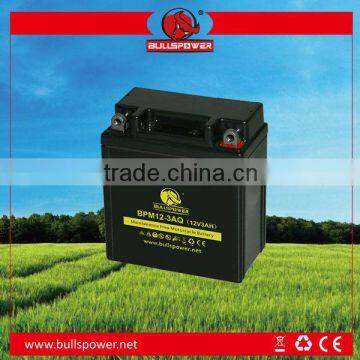 mf motorcycle battery 12v 3ah 6v motorcycle battery lead acid battery BPM12-3