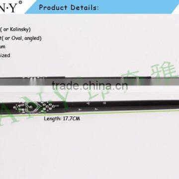 ANY Nail Art UV Gel Painting Black Metal Flat Nylon Hair Metal Nail Art Brush photo-3