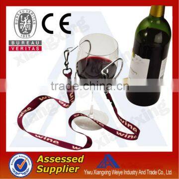 High quality nylon wine glass lanyard